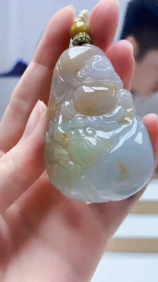 未镶嵌定制翡翠5028zm-毛货挂件53佛公
