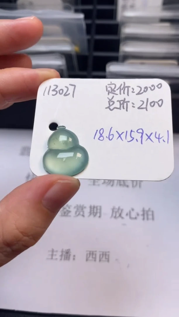 吊坠(不含链)未镶嵌翡翠113027