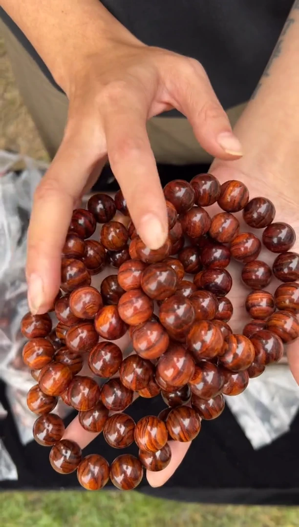 黄花梨/降香黄檀A010海南黄花梨1.5圆珠手串128多样性发一