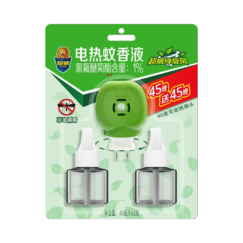 超威 草本清香电热蚊香液 40ml*2瓶/卡