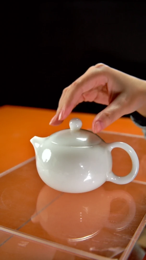 其他陶瓷《言泥陶瓷》高冰冰种璞玉系列 西施壶