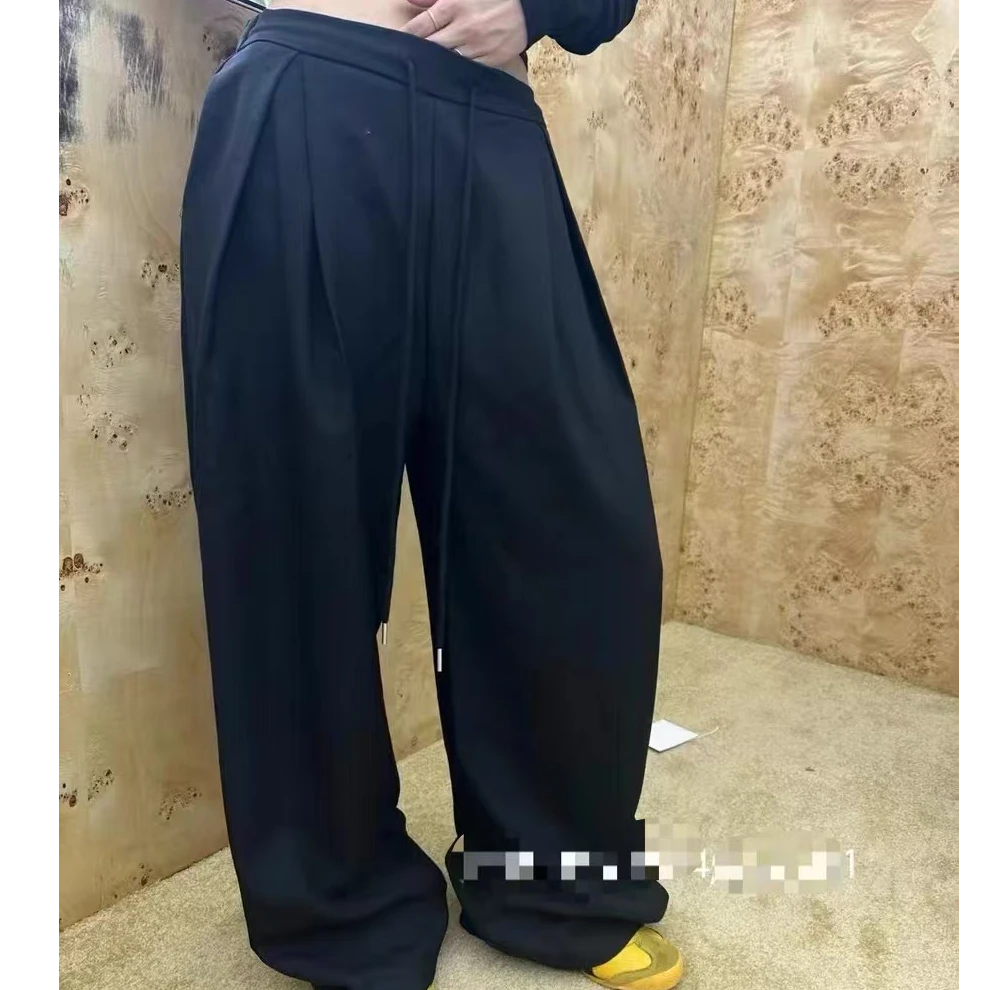 YJ  【清仓】十三行原创高腰韩系垂感拖地裤8226