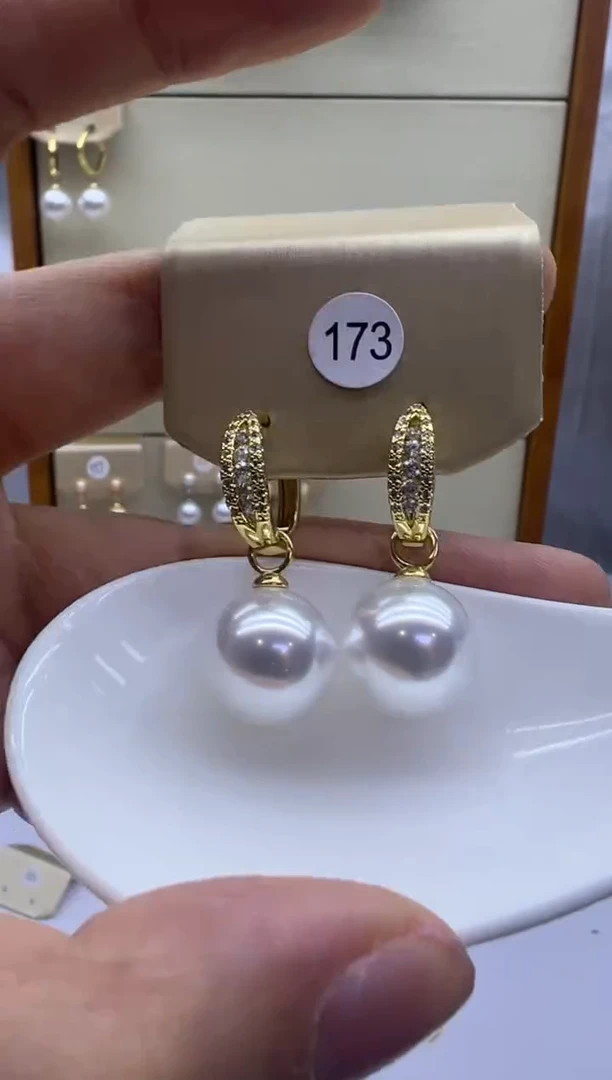 未镶嵌耳饰淡水珍珠173