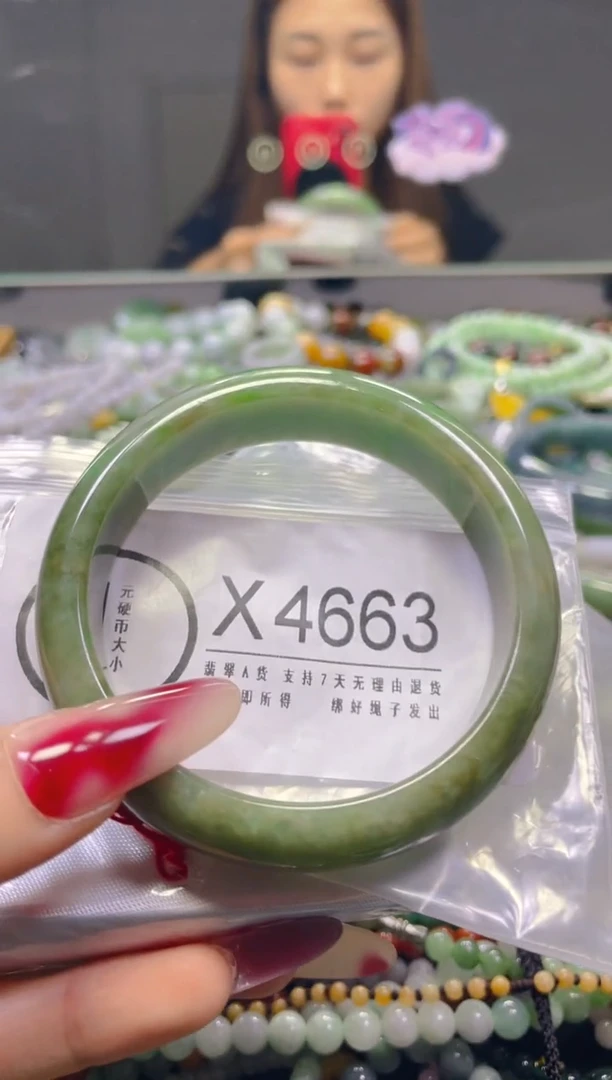 颈饰未镶嵌翡翠59-60/X/翡翠A货，一件也是批发价