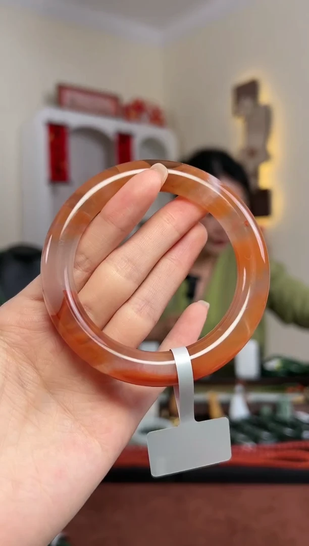 【闪购商品】南红玛瑙手镯未镶嵌S8- 59mm 12*12