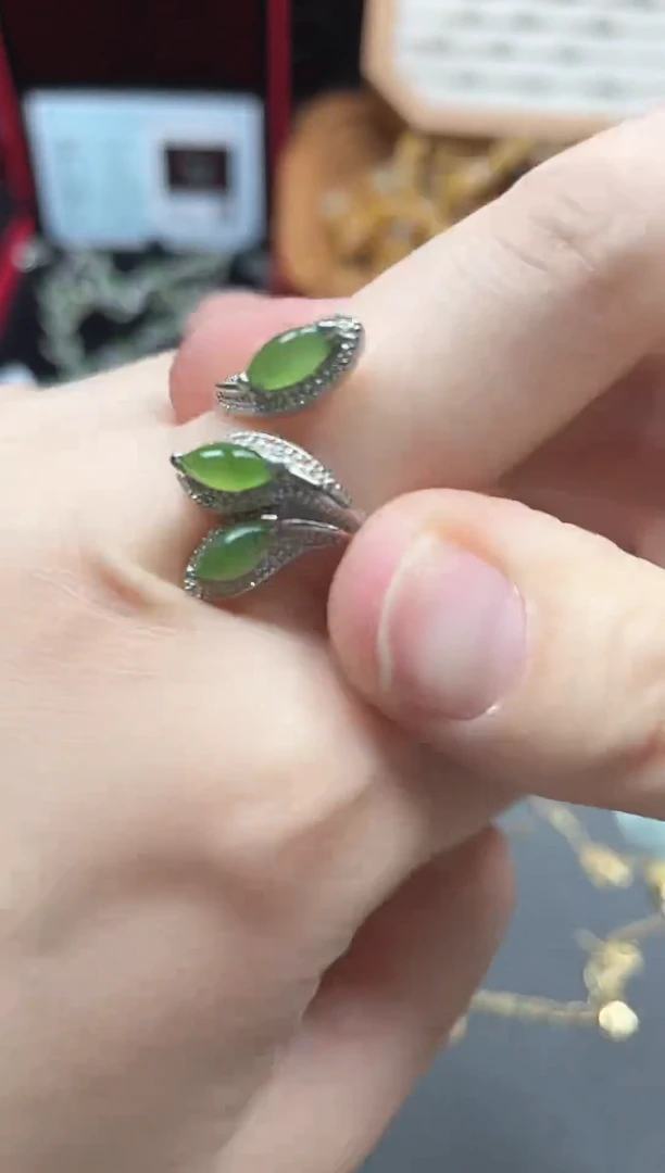 未镶嵌戒指和田玉（碧玉）多样性发货拍一发一