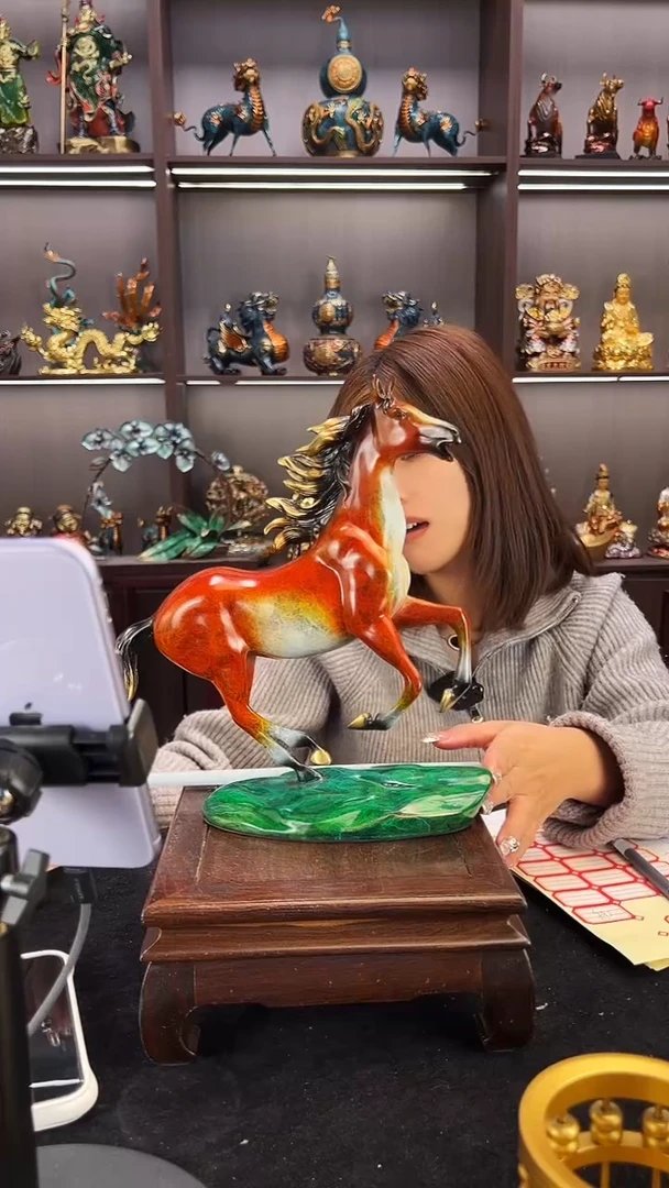 黄铜铜马一只---15号