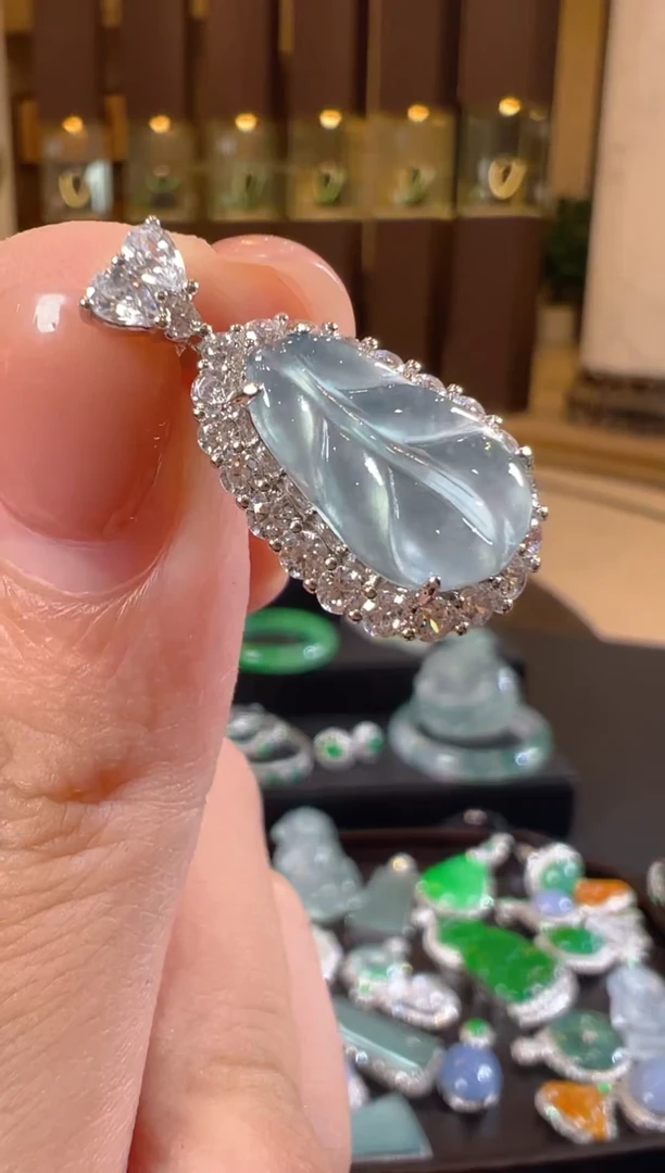 翡翠未镶嵌吊坠(不含链)天然A货翡翠JJ39多样性发一