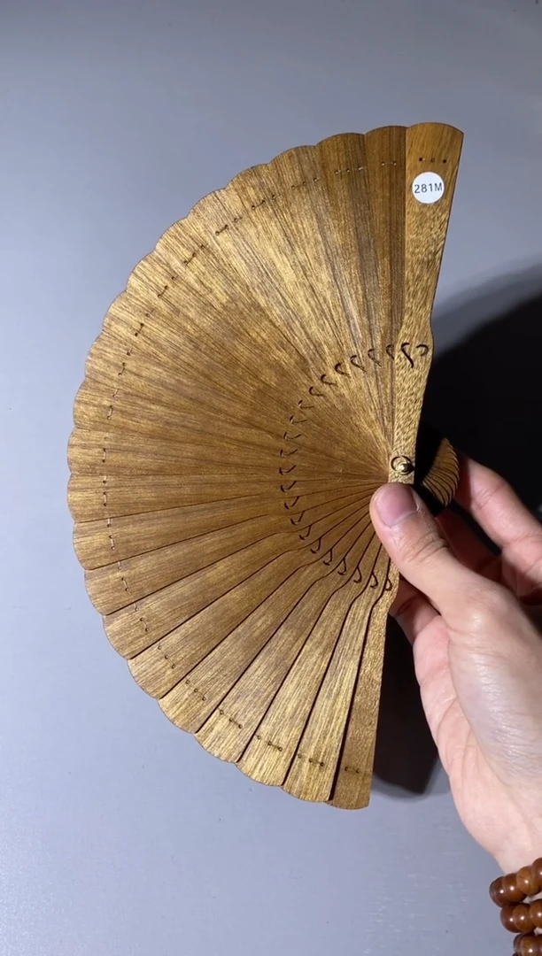 【闪购商品】金丝楠281号15cm金丝楠木小叶桢楠扇子