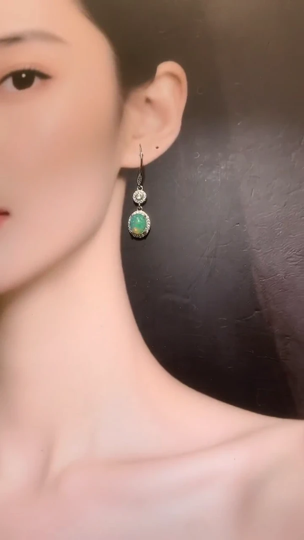 银S925镶嵌欧泊珠宝奇石【宝石世家严选】