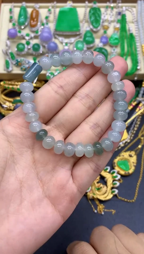 未镶嵌手串翡翠377-中国好珍宝