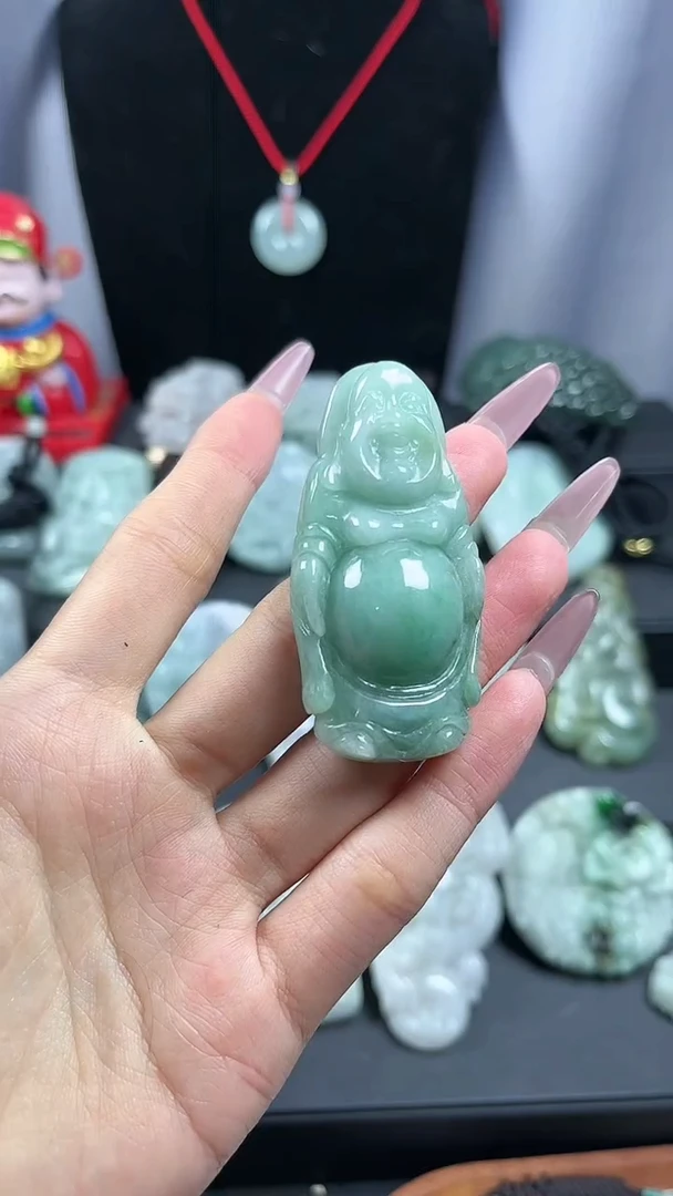 【闪购商品】翡翠颈饰未镶嵌站佛