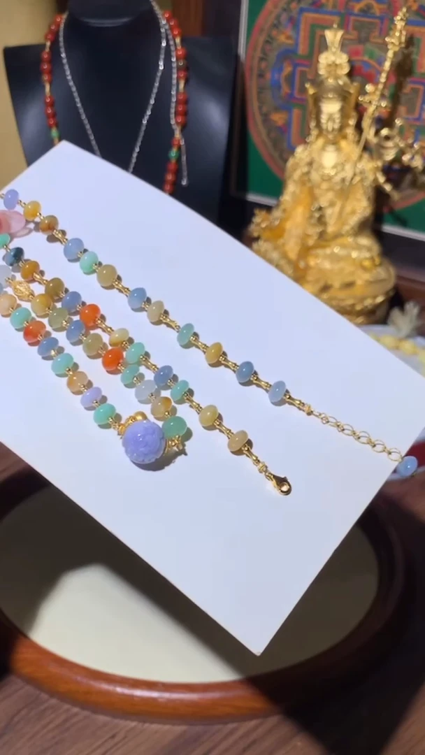 【闪购商品】翡翠项链未镶嵌项链18K