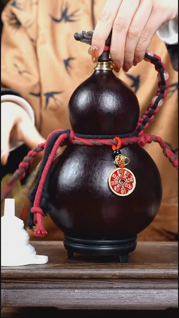 XF063网兜款大漆酒葫芦（现货现发）