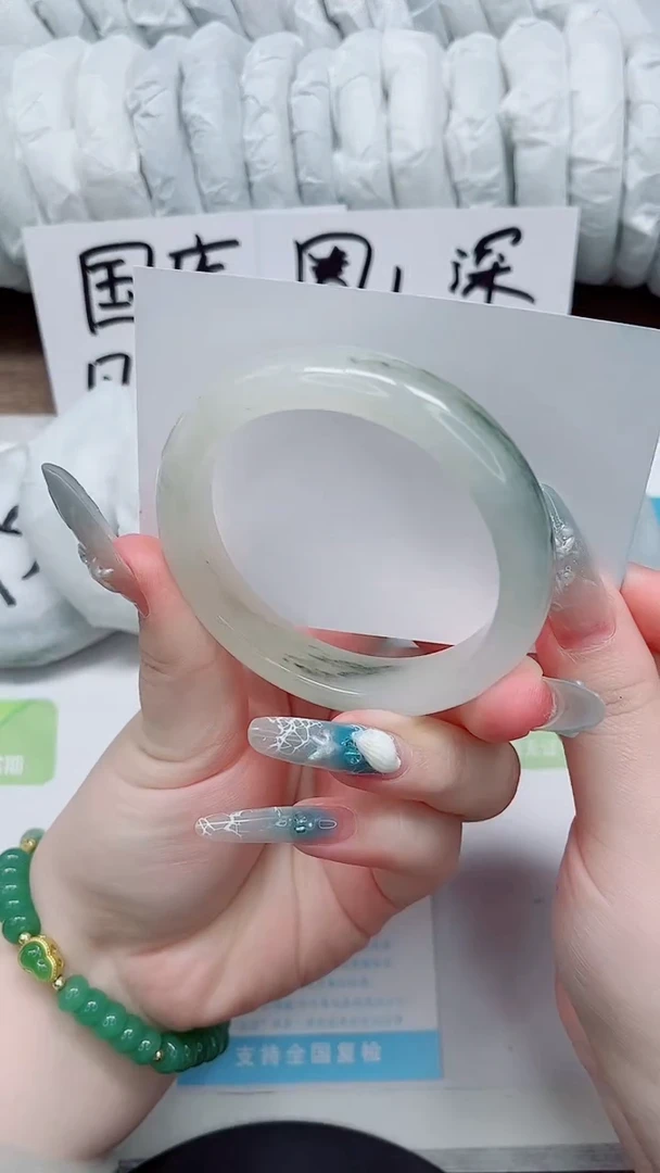 未镶嵌手镯石英质玉44-57