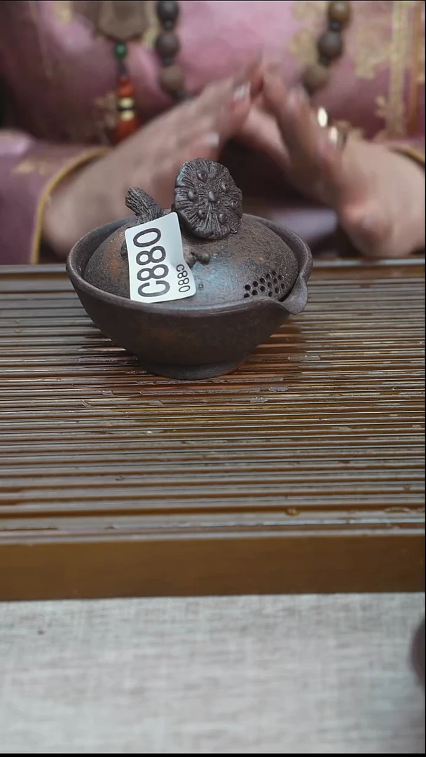 纯手工粗陶茶具每一只不一样