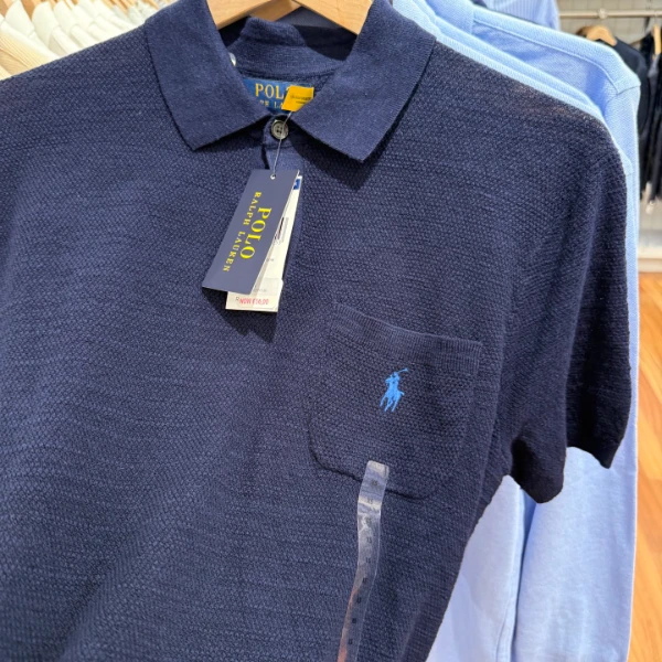 【奥地利直邮】Ralph Lauren/拉夫劳伦 男士棉麻混纺针织 Polo 衫