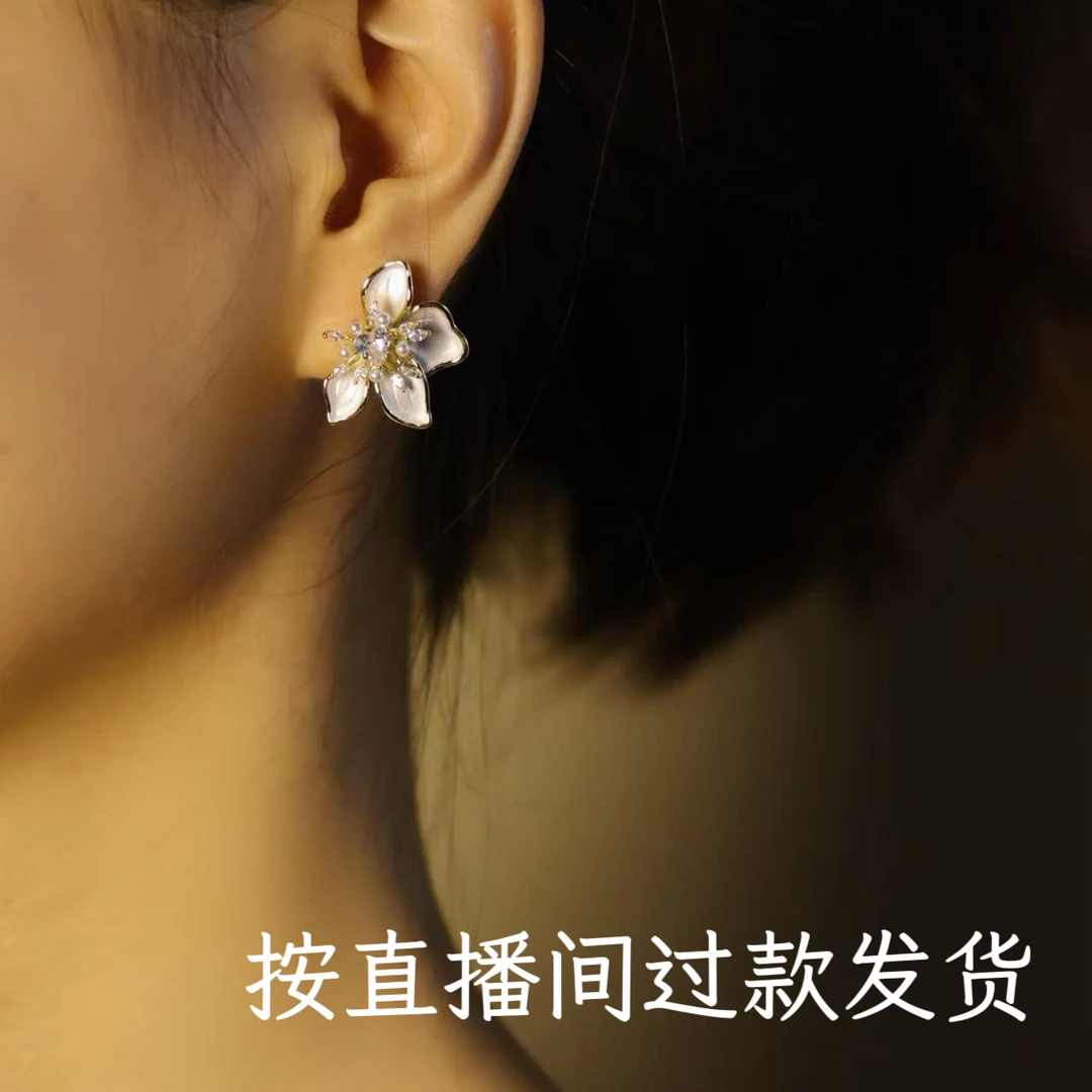 铜合金锆石耳饰 梵3993时尚耳饰