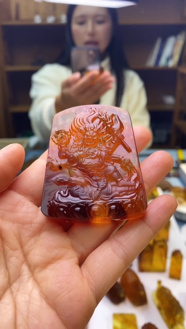 琥珀颈饰未镶嵌小*SN79-94（大黑天）