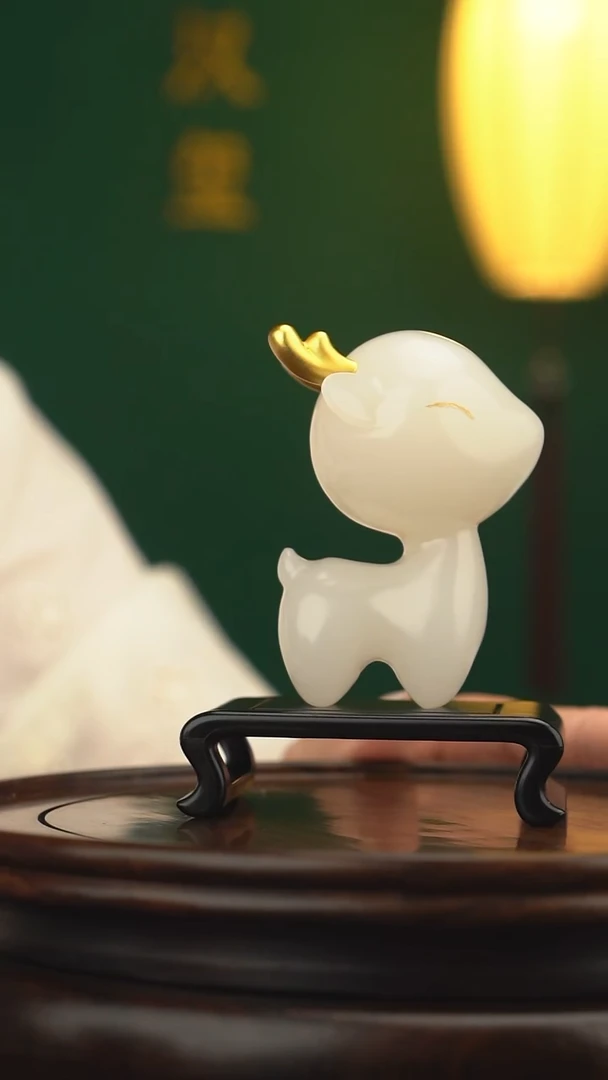 玉【一鹿有你】天然玉石摆件