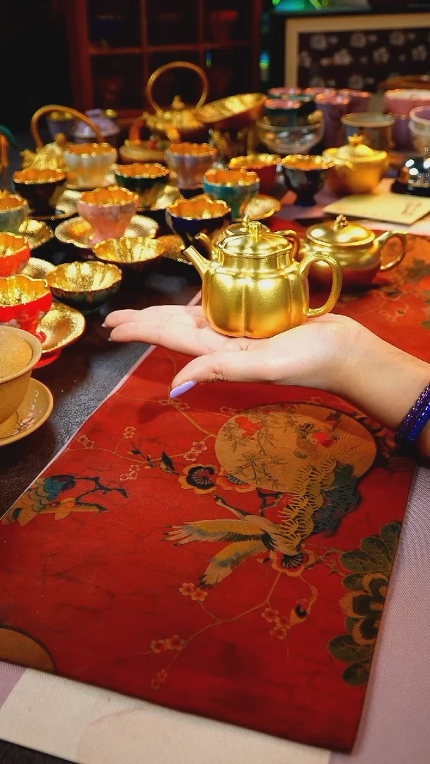 茶杯紫砂【宜景窑系列】金壶
