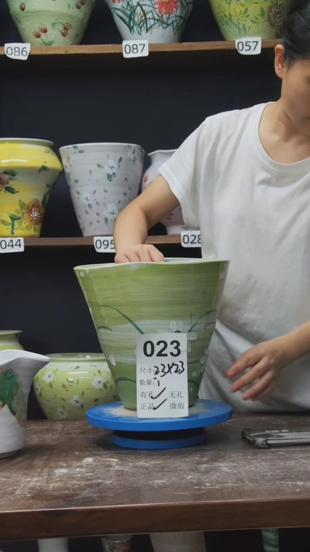 陶瓷景德镇花盆默认微瑕023
