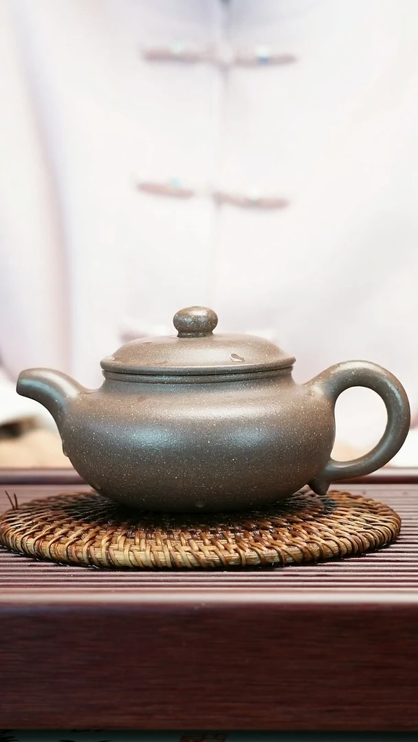 茶壶紫砂原矿桂花砂  仿古壶  230cc