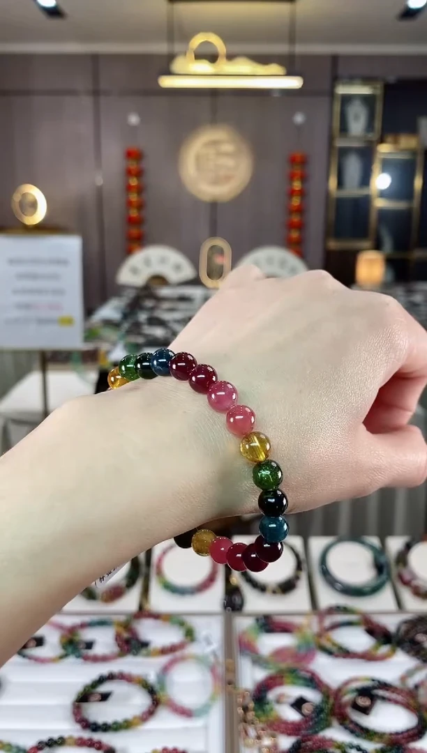 【闪购商品】碧玺单圈手串7mm+未镶嵌（多样性发一条）hon