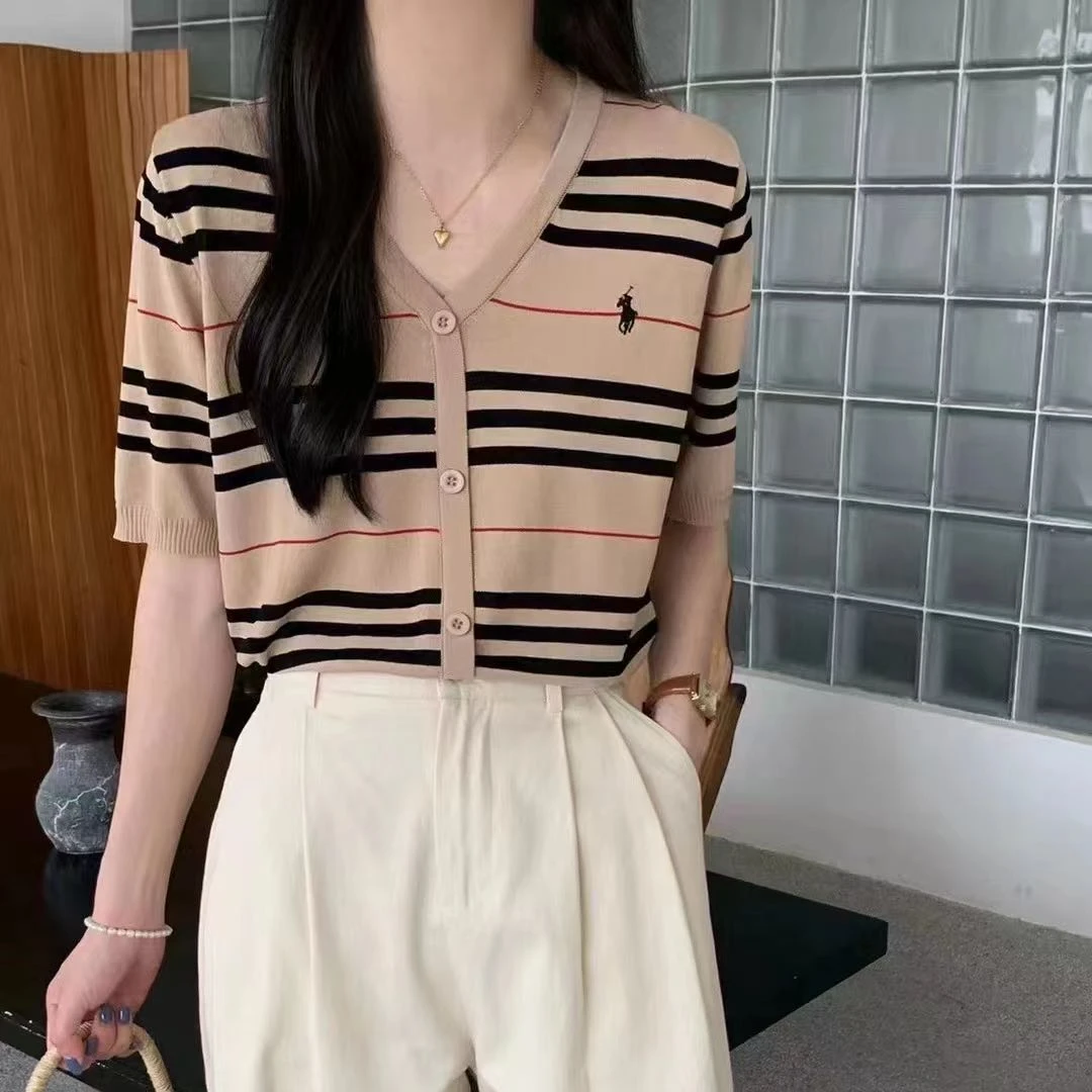 领逸时尚条纹半袖23038/23071