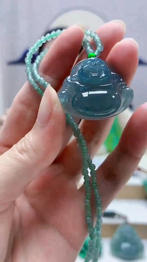 未镶嵌定制翡翠4852zm-毛货赠珠链挂件17