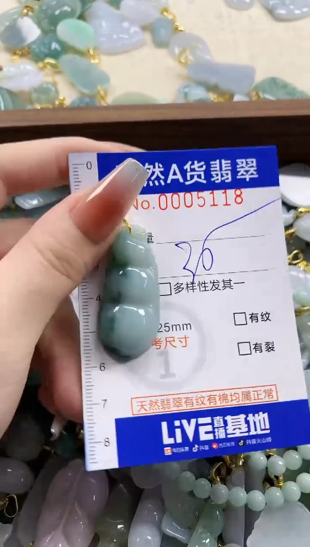 颈饰未镶嵌翡翠天然A货翡翠