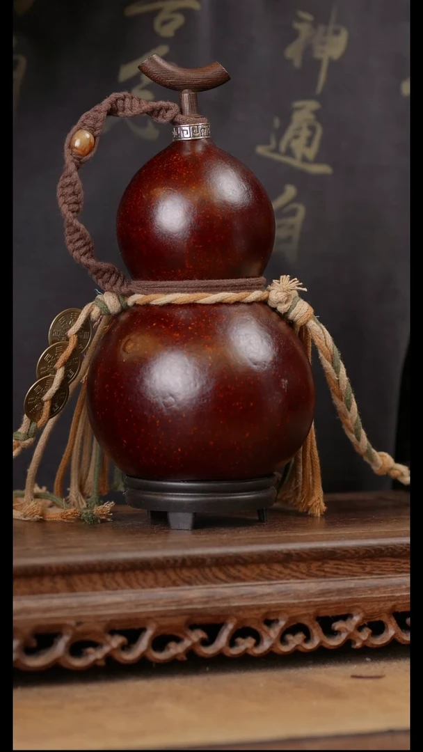 132号精品天然大漆酒葫芦一物一拍~