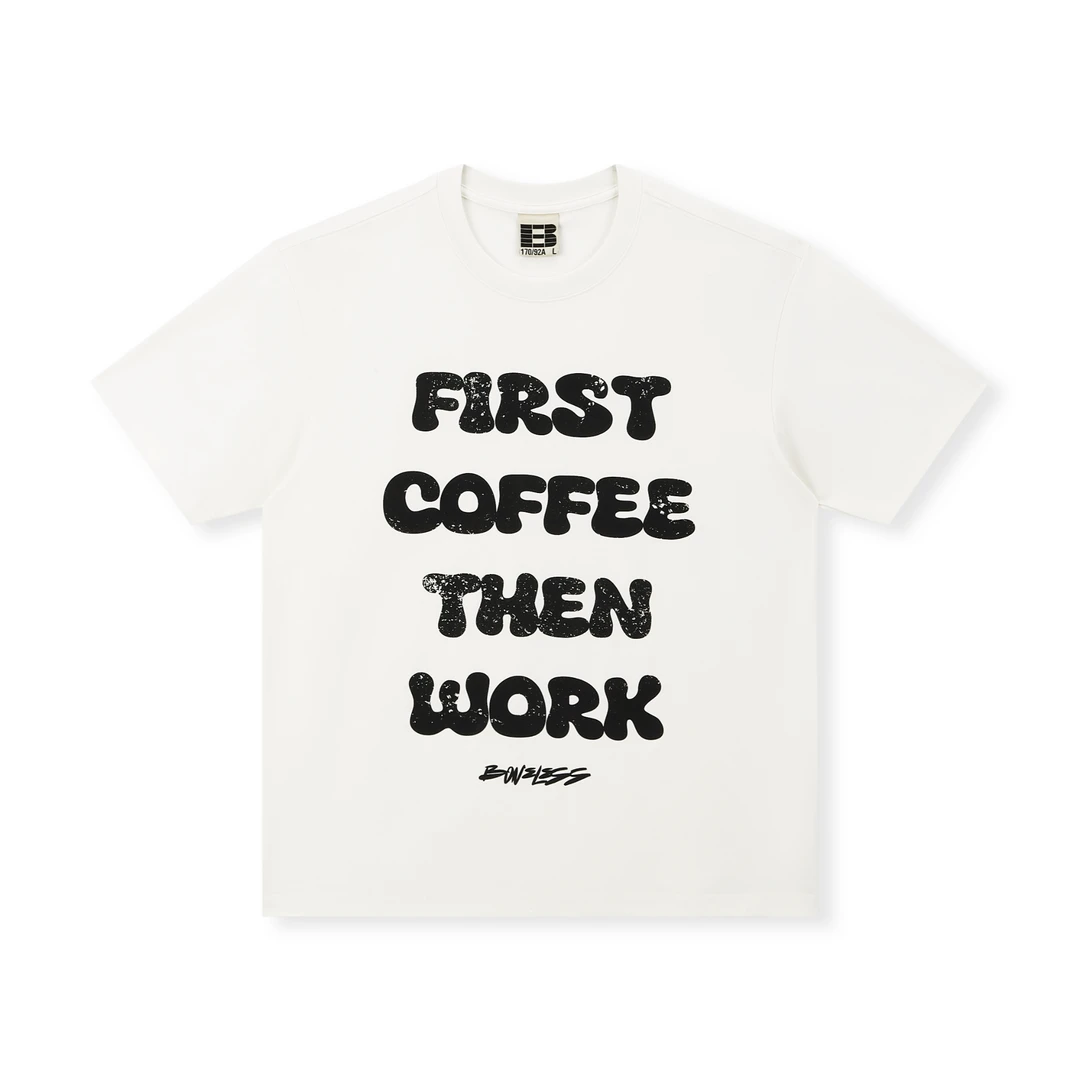 BONELESS标语短袖T恤