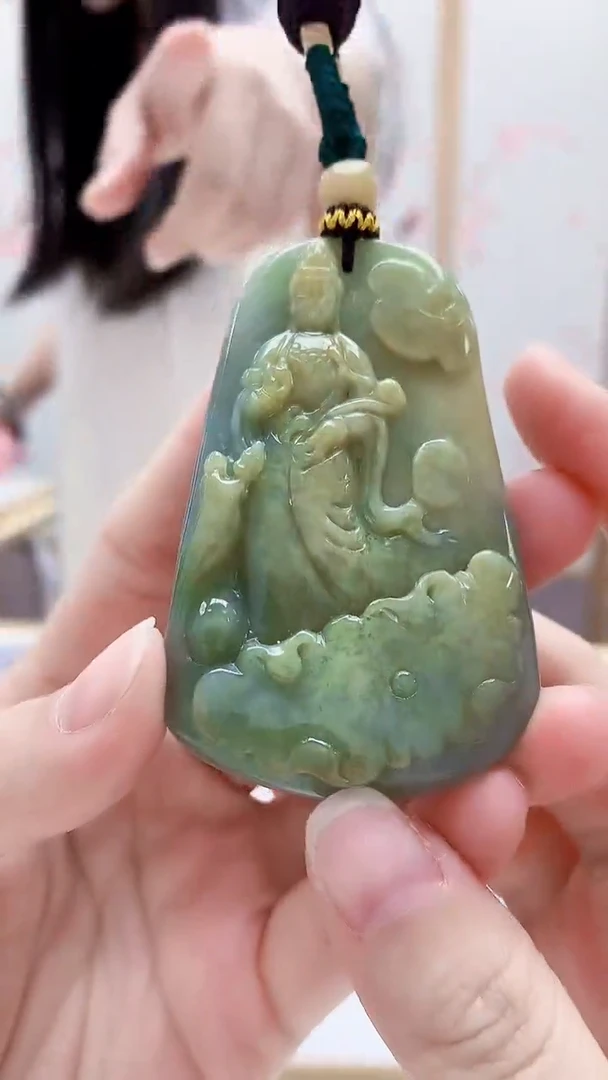 未镶嵌定制翡翠4812lr-毛货挂件92