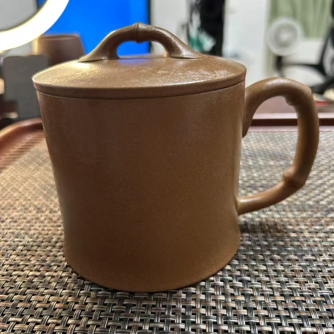 宜兴原矿紫砂手工老段竹节500cc左右