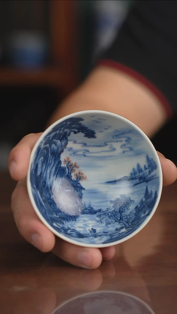 景琳藏青花古镇清韵