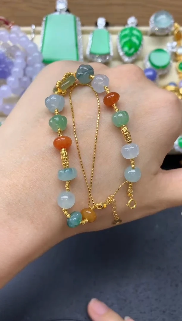 未镶嵌手链翡翠257-中国好珍宝