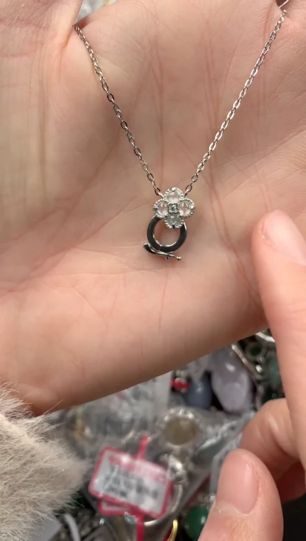 银S925镶嵌戒指翡翠花**穹5555----1