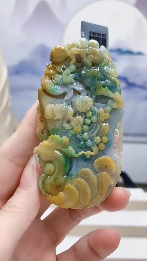 未镶嵌定制翡翠5160ry-毛货挂件81