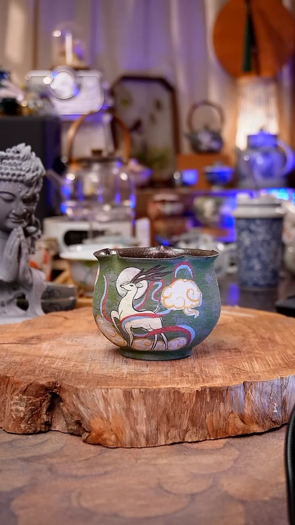 摆件九色鹿手工手绘手工手绘