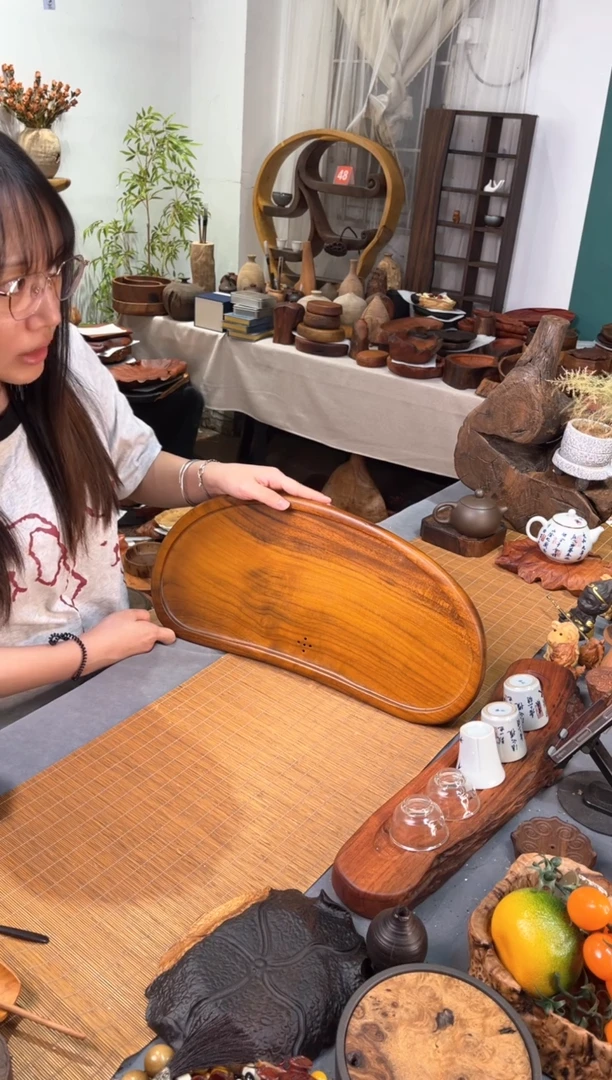 柚木茶盘    清货