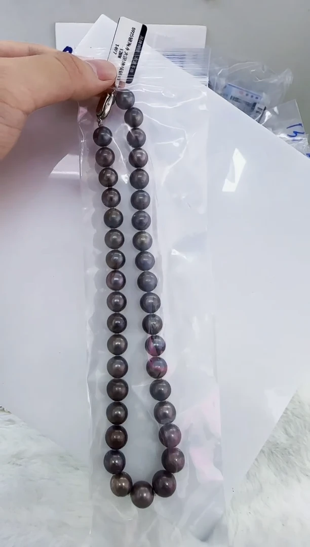 未镶嵌海水珍珠DA大溪地串链 10-12 t497