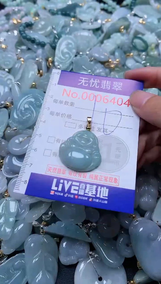 翡翠未镶嵌吊坠(不含链)6404
