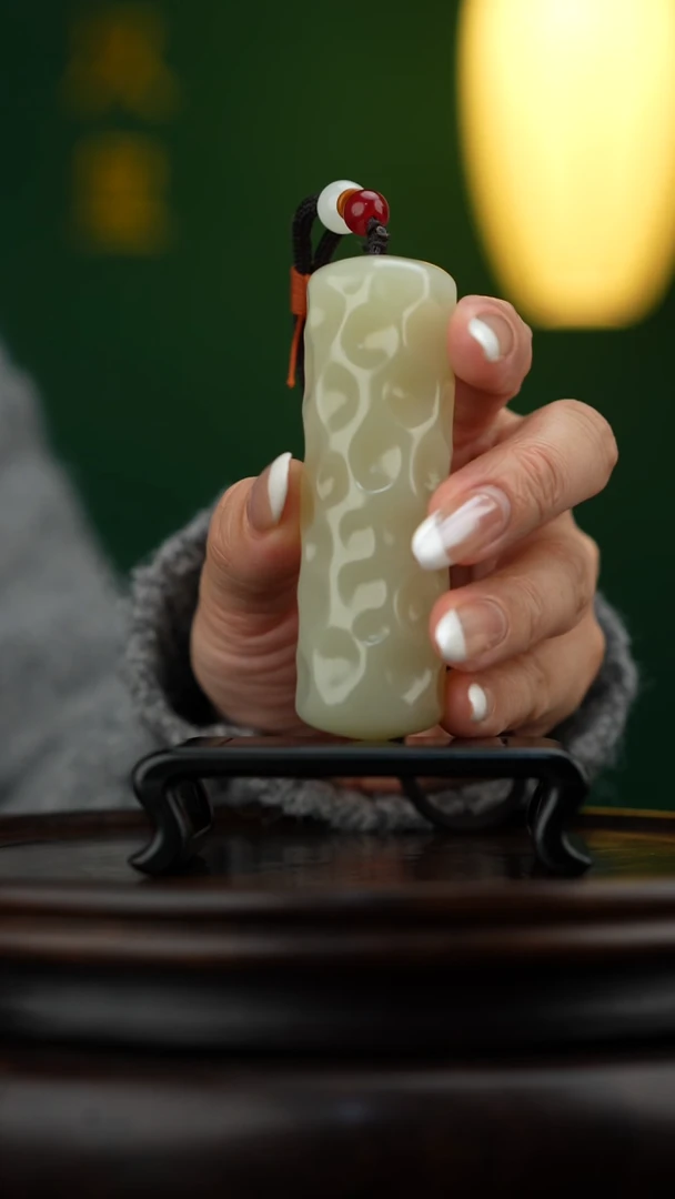 玉【锤纹】天然玉石手把件