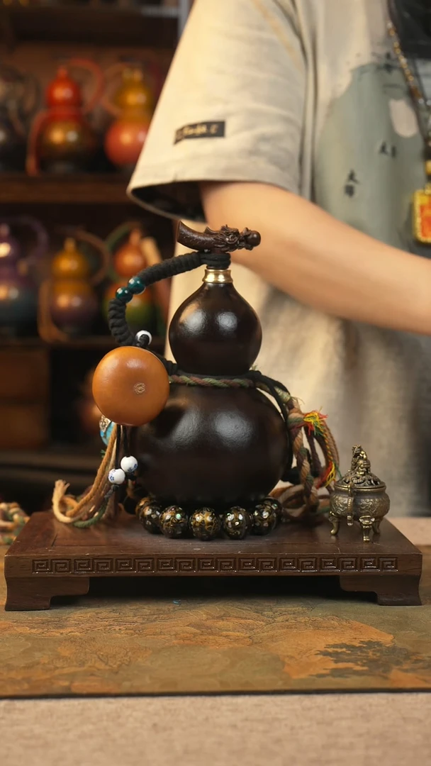 285大漆一物一拍记葫堂出品[不带手串】