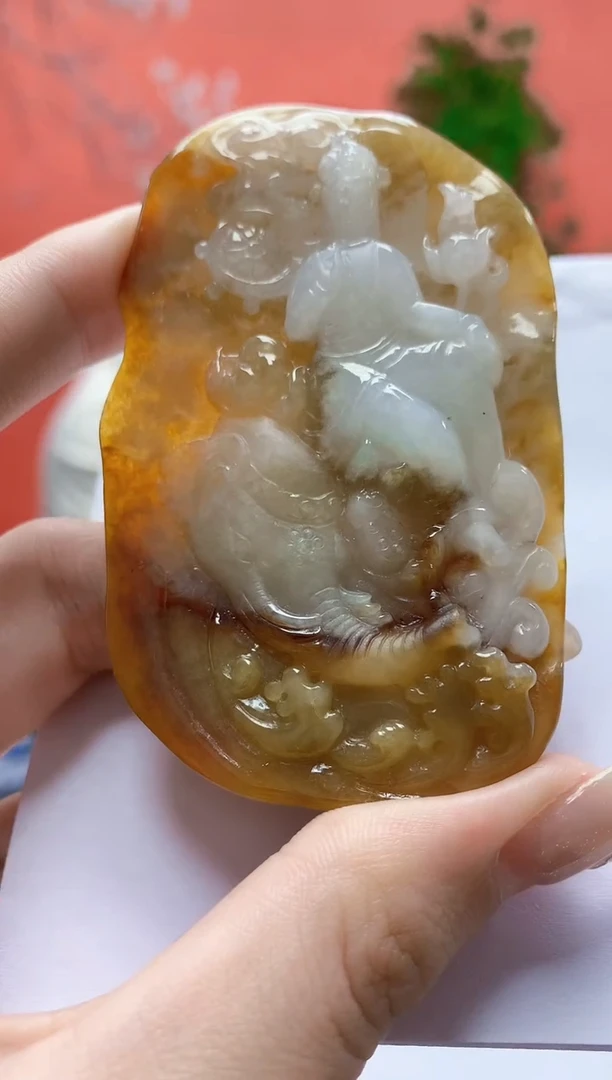 未镶嵌定制翡翠4917jw-毛货挂件74