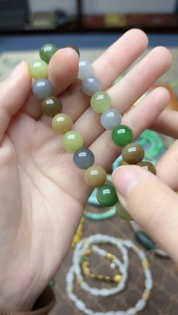 未镶嵌和田玉挂件和田玉多宝手串ZD