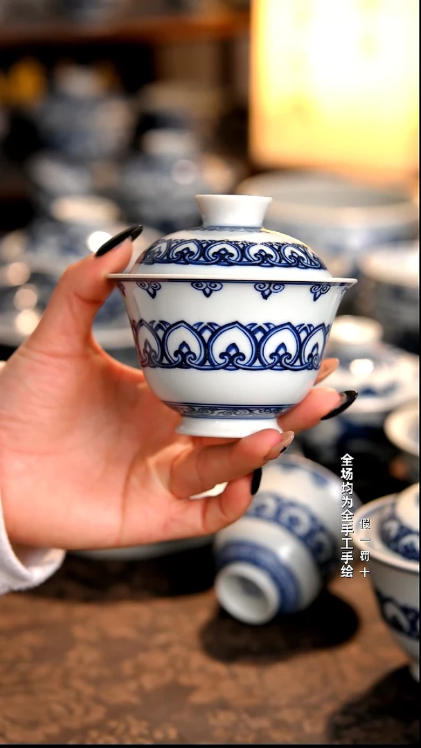 景德镇全手工手绘柴窑茶器福利