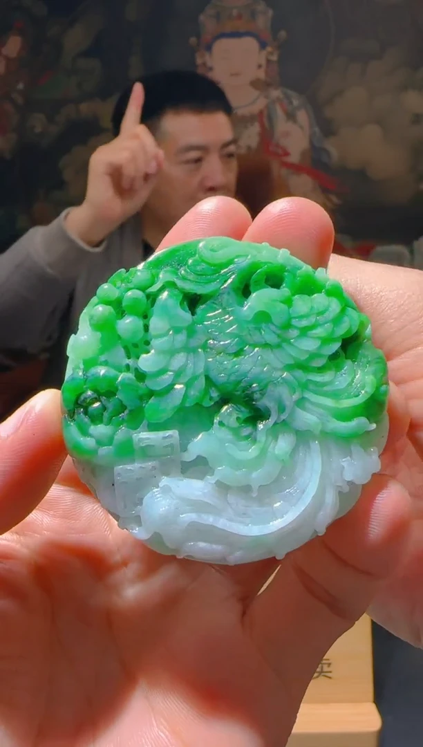 【闪购商品】定制翡翠未镶嵌L-@@QJSXJ218069