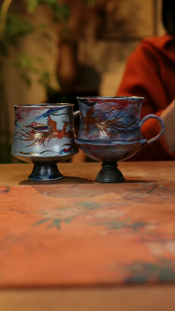 【闪购商品】瓷片1035景德镇手工手绘釉下彩高温瓷